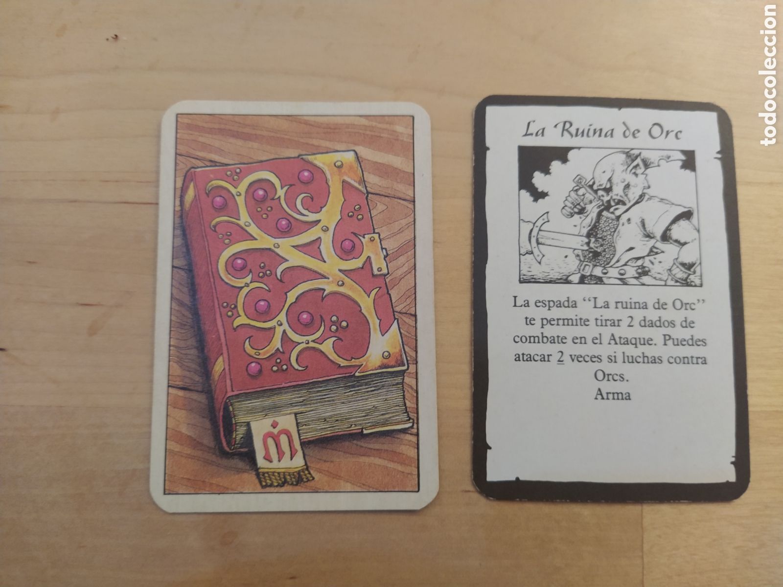 Juegos antiguos: HERO QUEST - CARTA LA RUINA DE ORC - Foto 1