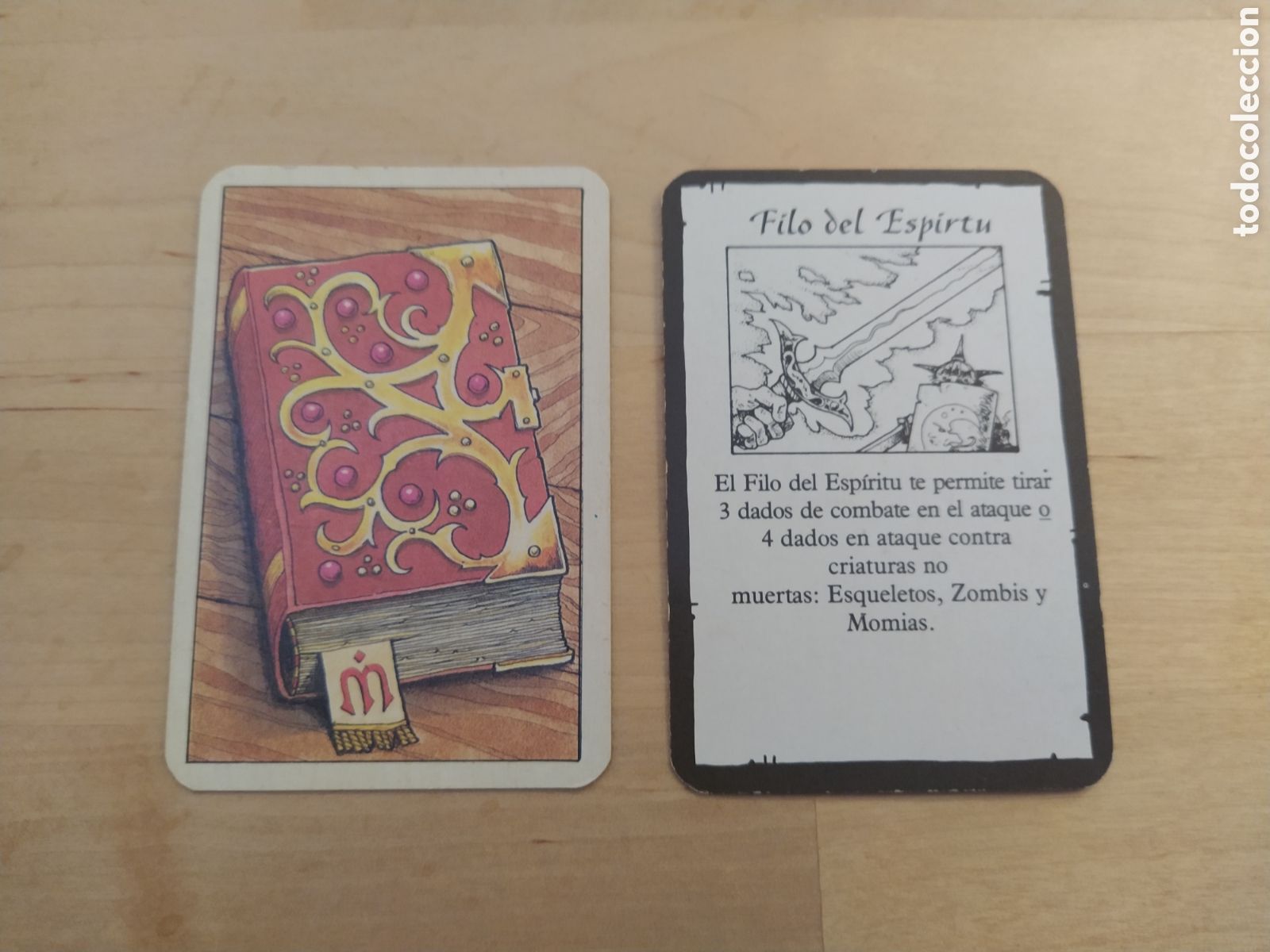 Juegos antiguos: HERO QUEST - CARTA FILO DEL ESP&Iacute;RITU - Foto 1