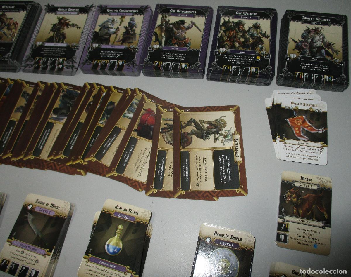 Juegos antiguos: Lote MASSIVE DARKNESS, CMON, ROL, CARTAS COLECCIONABLES... - Foto 9