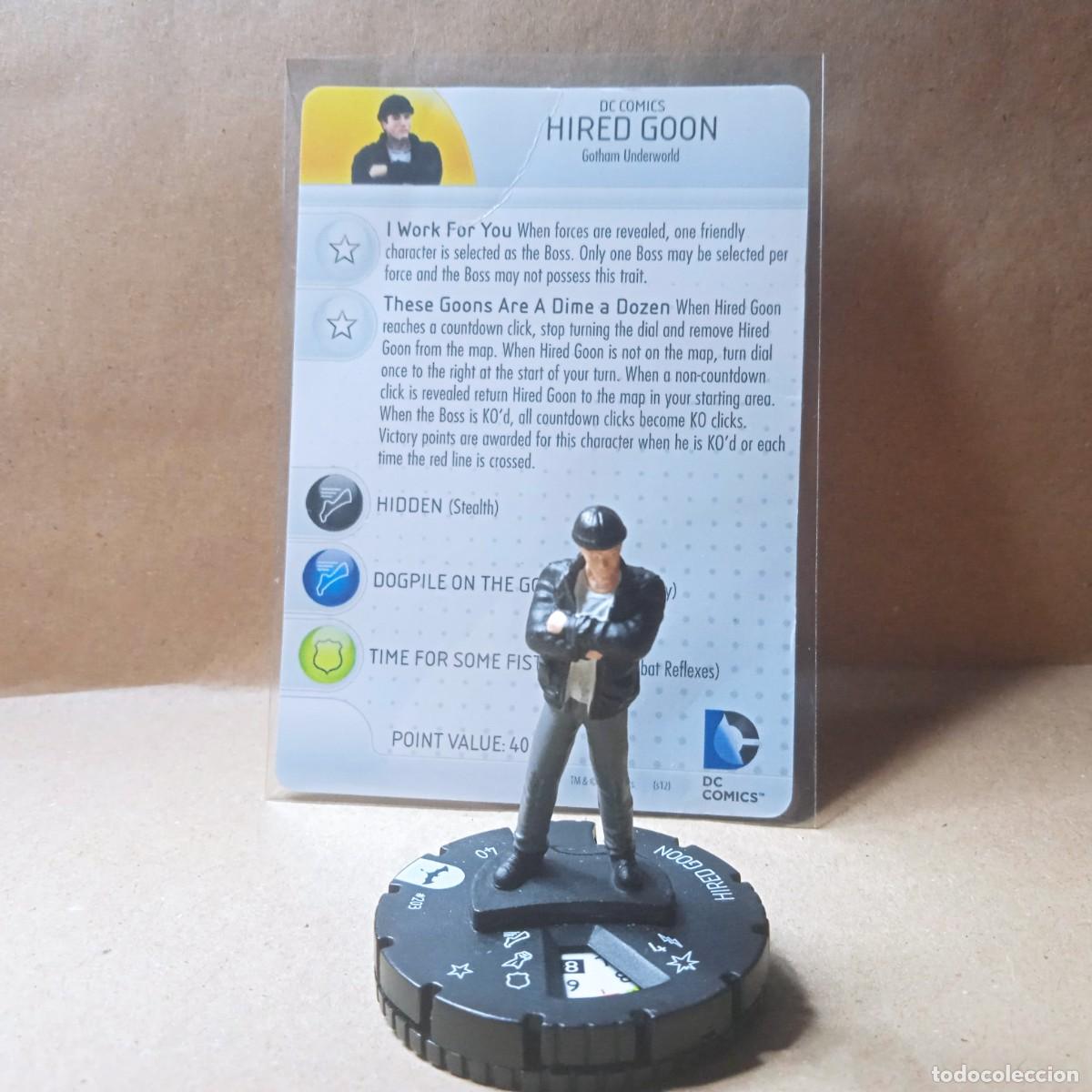 Juegos antiguos: HEROCLIX - BATMAN GRAVITY FEED 203 HIRED GOON (2012) - Foto 1