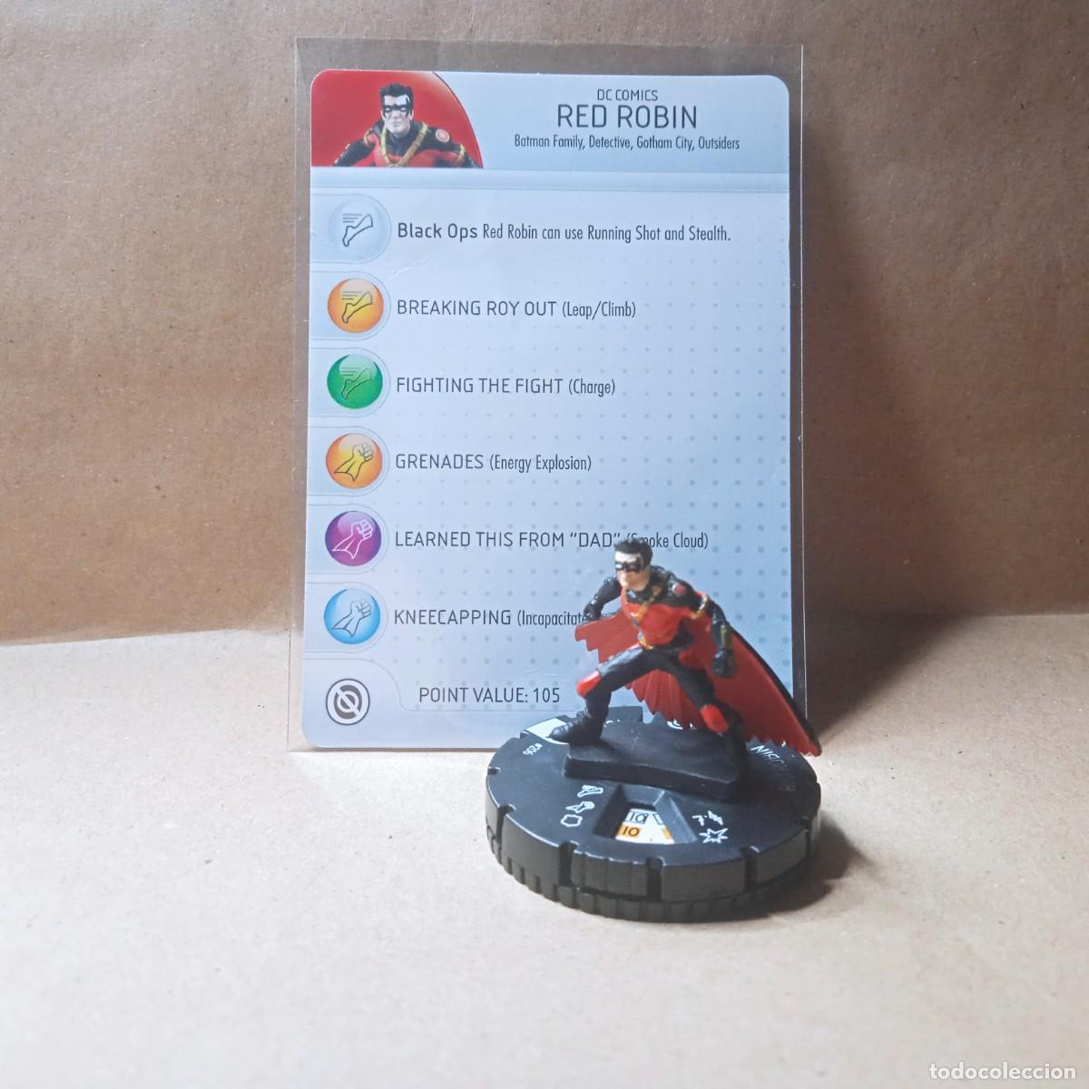 Juegos antiguos: HEROCLIX - BATMAN GRAVITY FEED 206 RED ROBIN (2012) - Foto 1