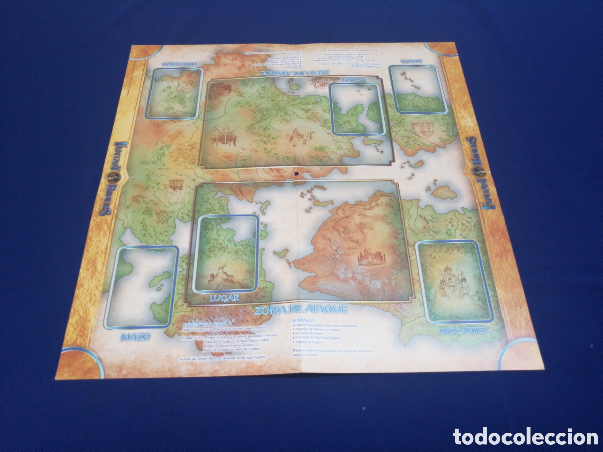Juegos antiguos: FANTASY RIDERS MAPA PANINI - Foto 3
