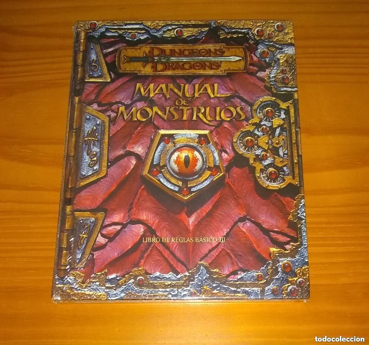 Juegos antiguos: MANUAL DE MONSTRUOS LIBRO DE REGLAS B&Aacute;SICO III DUNGEONS & AND DRAGONS JUEGO DE ROL DEVIR PRECINTADO