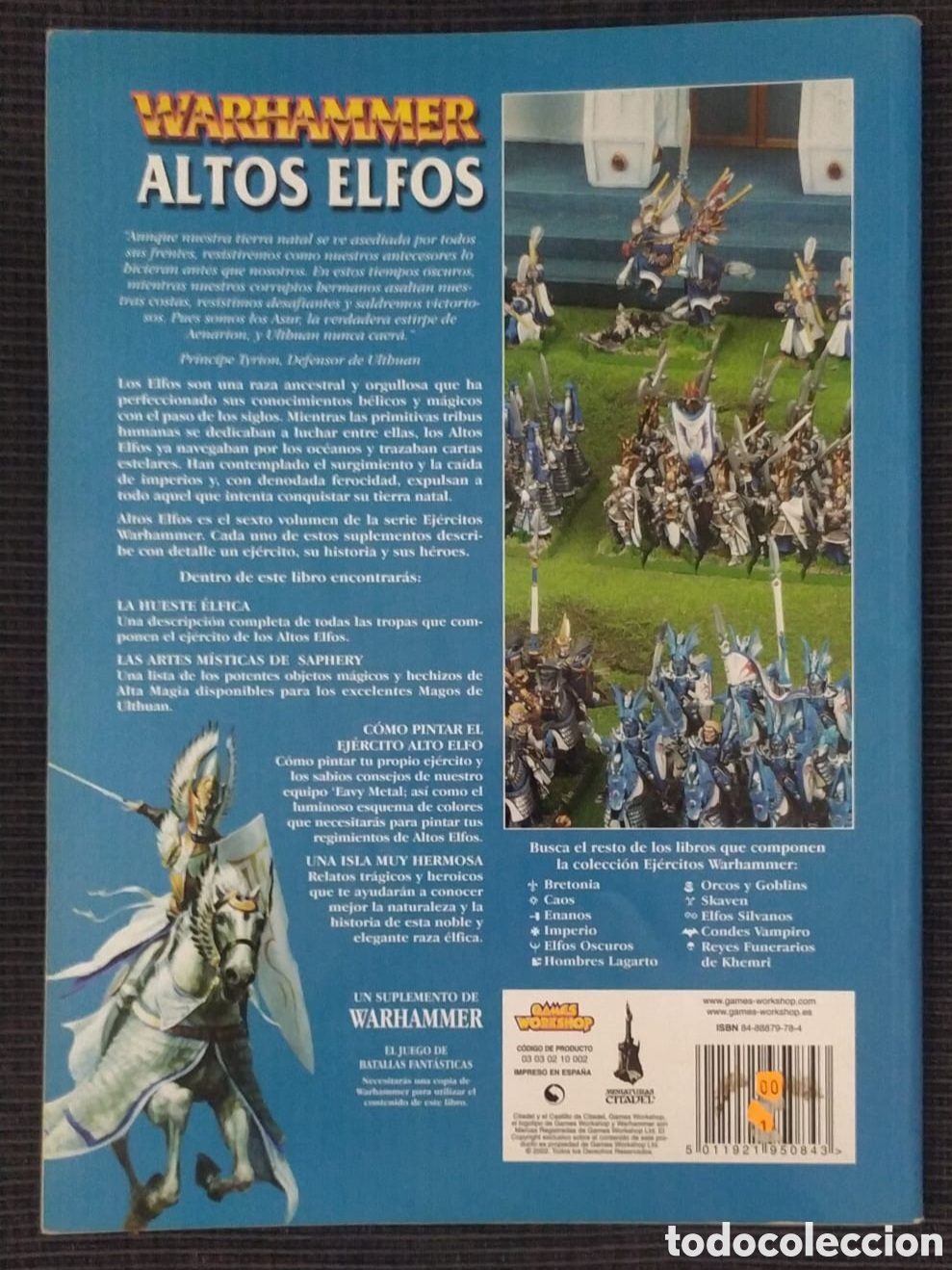 Juegos antiguos: FANTASIA WARHAMMER ALTOS ELFOS GAMES WORKSHOP - Foto 2