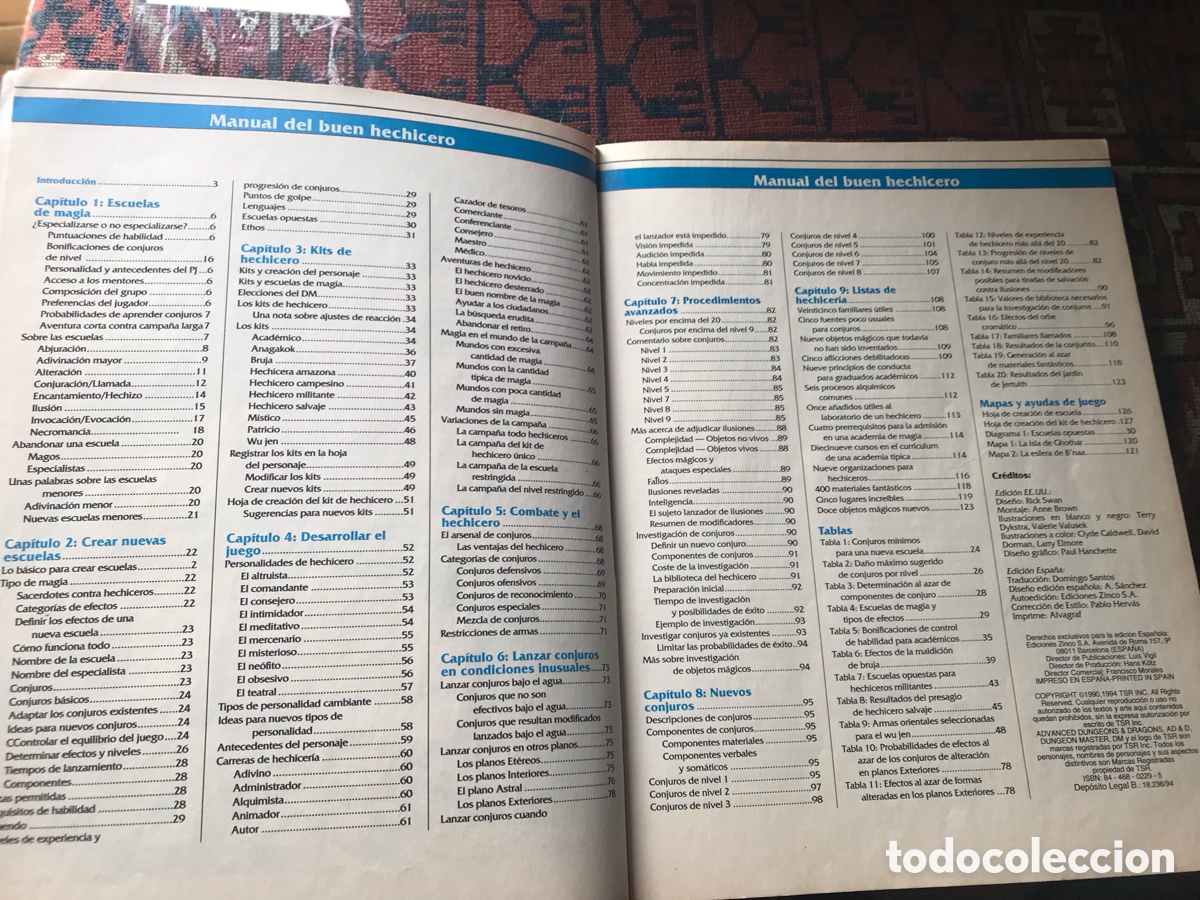 Juegos antiguos: Manual del buen hechicero. Advanced Dungeons & Dragons - Foto 5