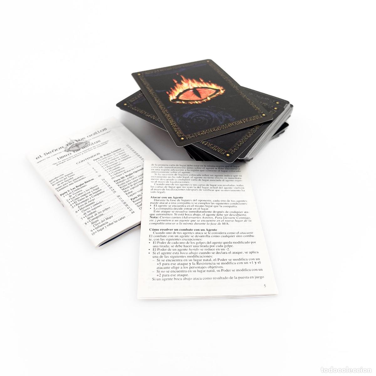 Juegos antiguos: Juego de Cartas El se&ntilde;or de los anillos - Foto 4
