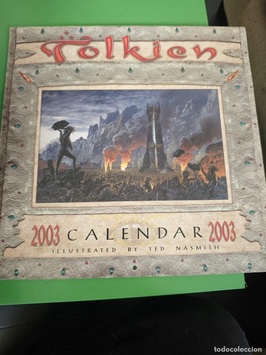 Juegos antiguos: CALENDARIO TOLKIEN CON 12 L&Aacute;MINAS. 2003 - Foto 1