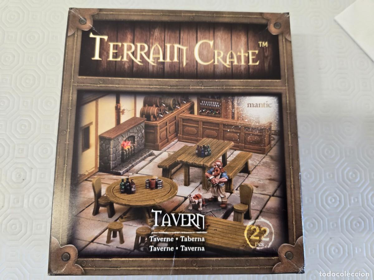 Juegos antiguos: Escenograf&iacute;a Mantic Terrain Crate Taberna 28mm - Foto 1