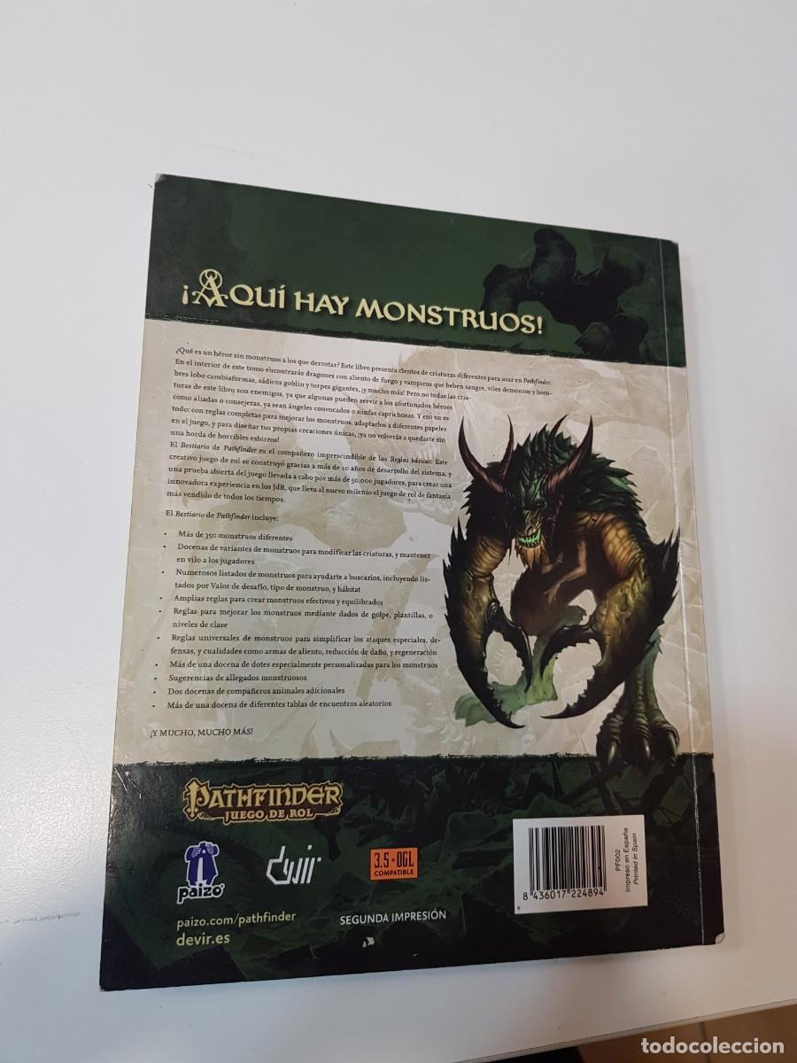 Juegos antiguos: PATHFINDER JUEGO DE ROL BESTIARIO - Foto 3
