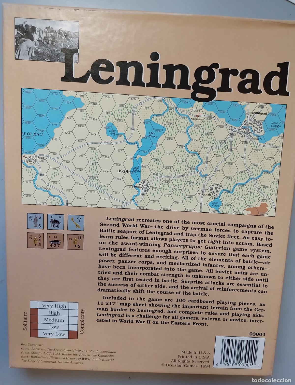 Juegos antiguos: wargame leningrad. decision games - Foto 2