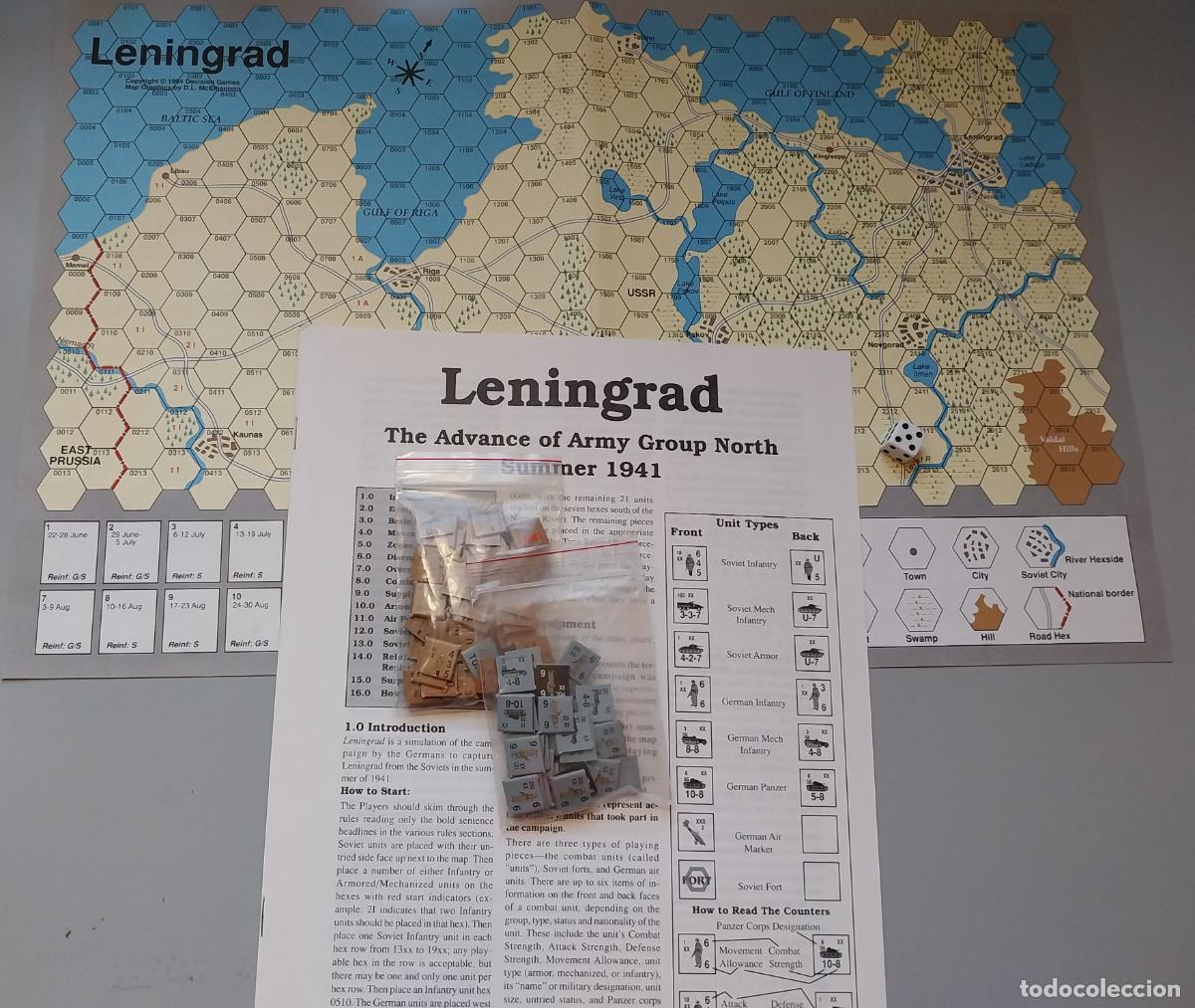 Juegos antiguos: wargame leningrad. decision games - Foto 3