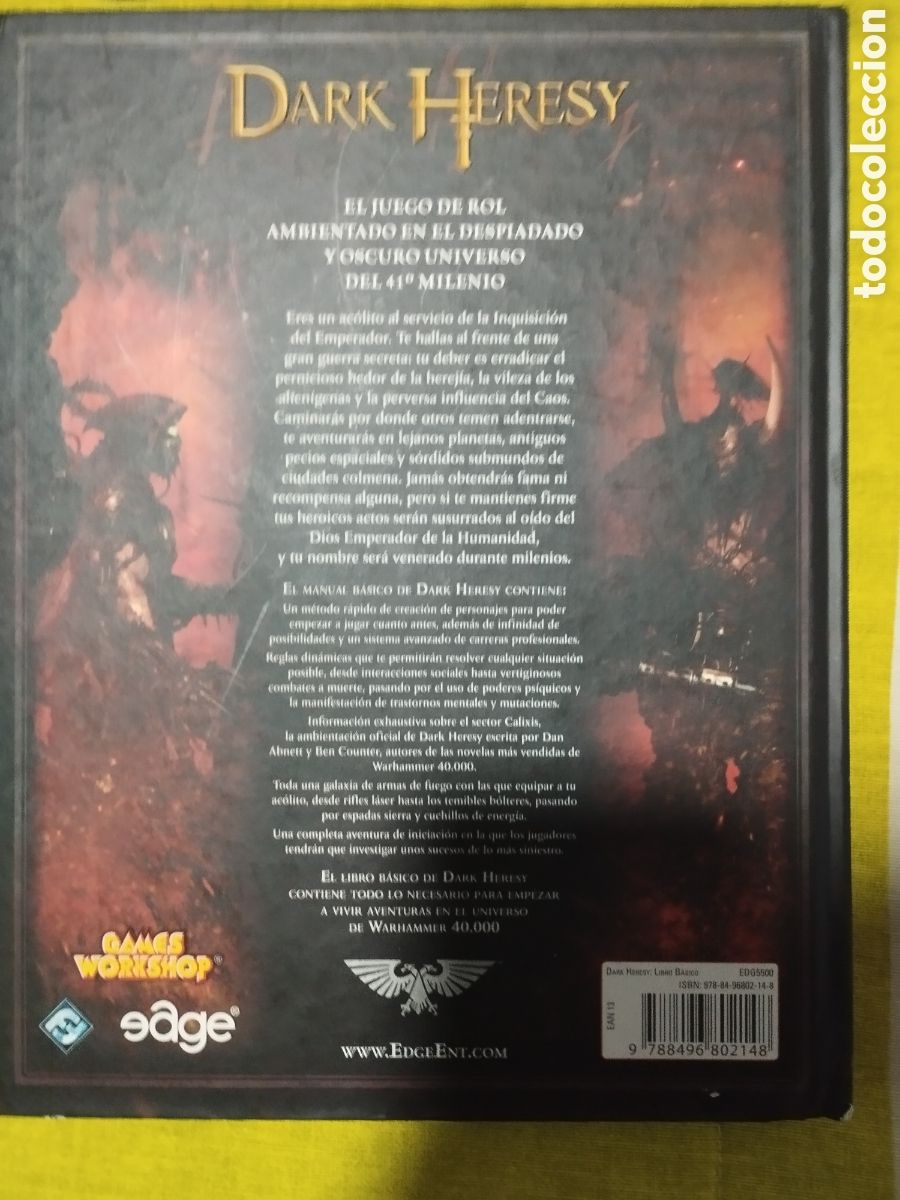Juegos antiguos: Dark hersey (manual b&aacute;sico) - Foto 3