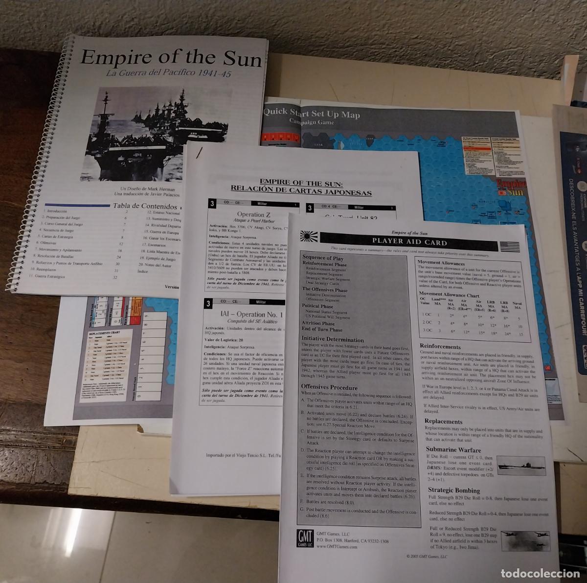 Juegos antiguos: traduccion imperio del sol. GMT - Foto 1