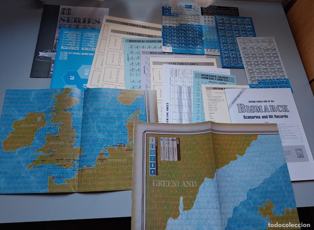 Juegos antiguos: wargame bismarck. avalanche press - Foto 2