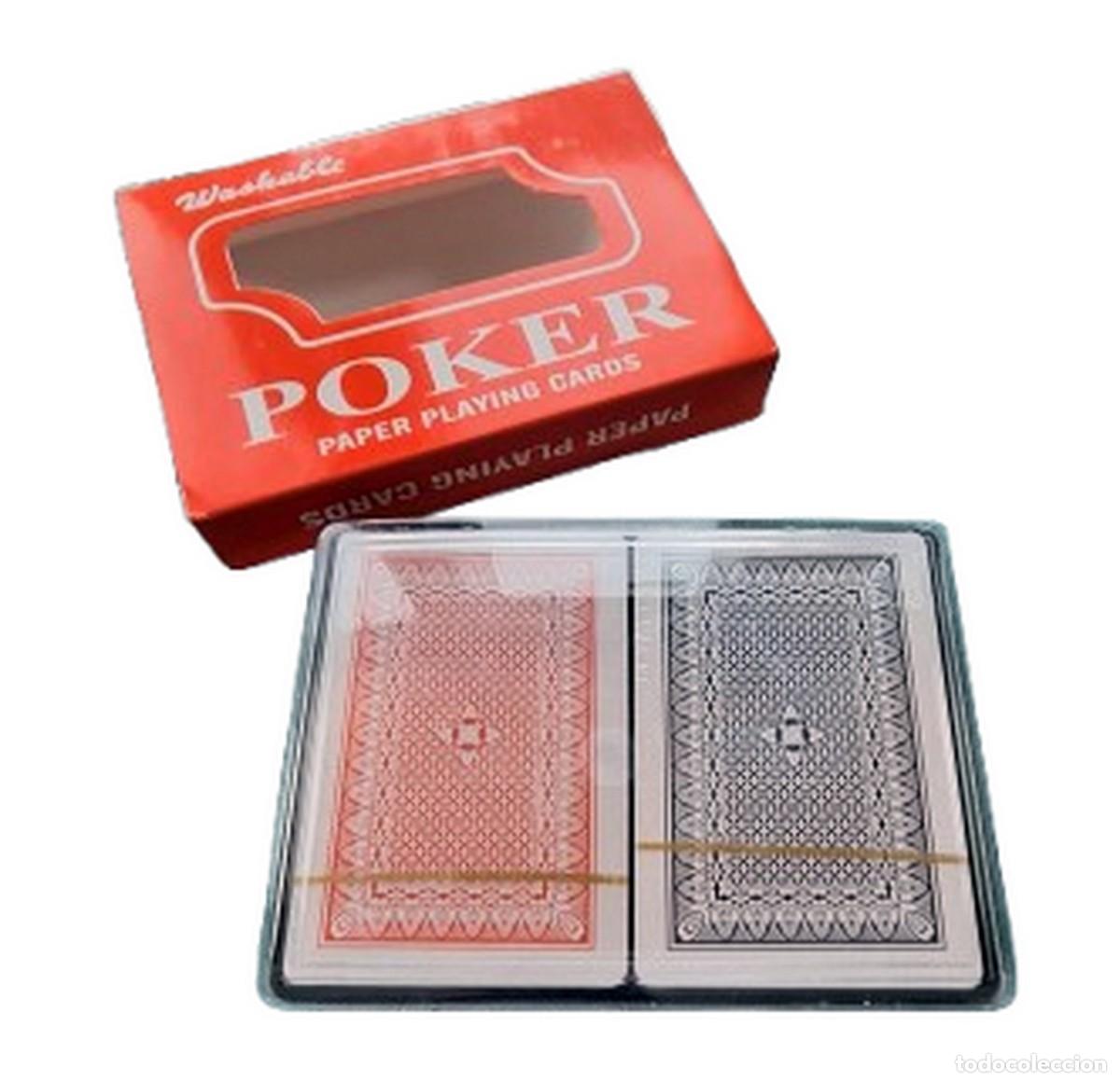Juegos antiguos: Mazo de Poker 100% Lavable - Foto 3