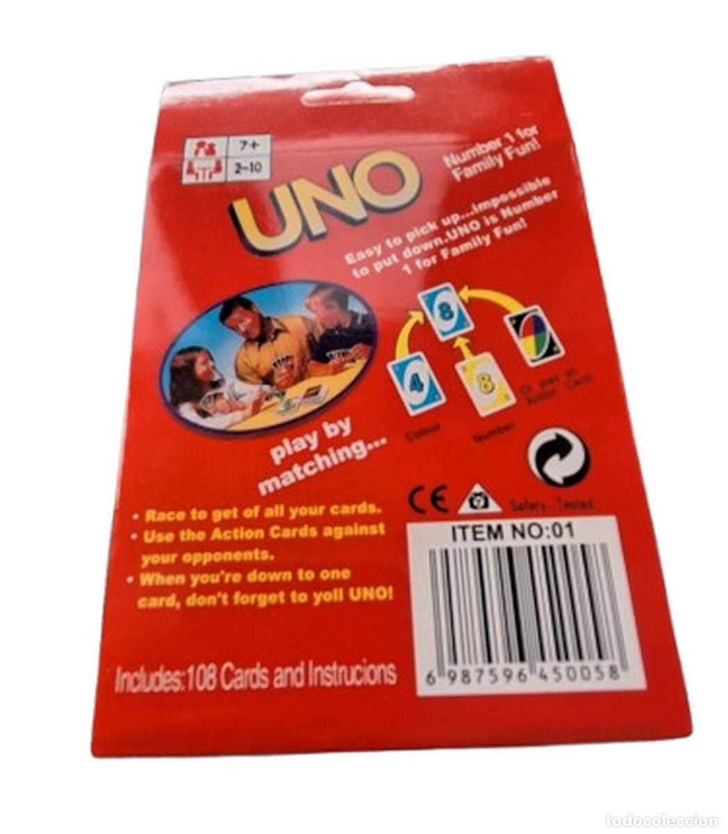 Juegos antiguos: Juego de Cartas UNO: &iexcl;El cl&aacute;sico que nunca falla! - Foto 2