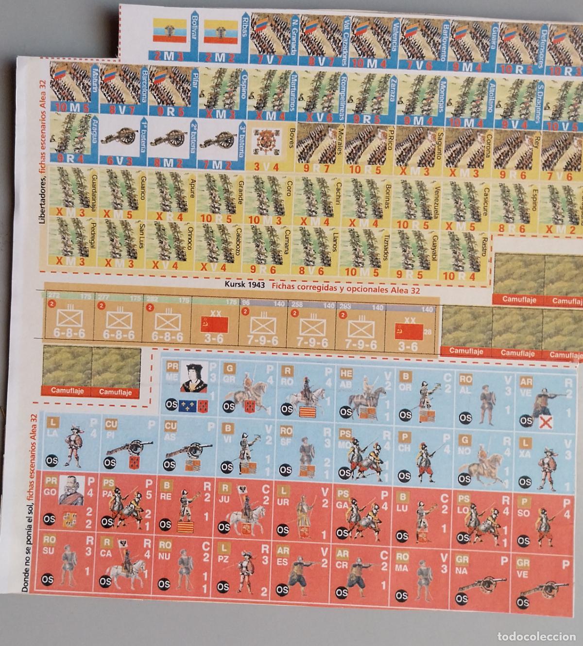 Juegos antiguos: fichas wargame alea 32 - Foto 1