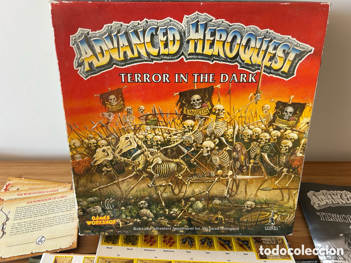 Juegos antiguos: Advance heroquest terror in the dark - Foto 2