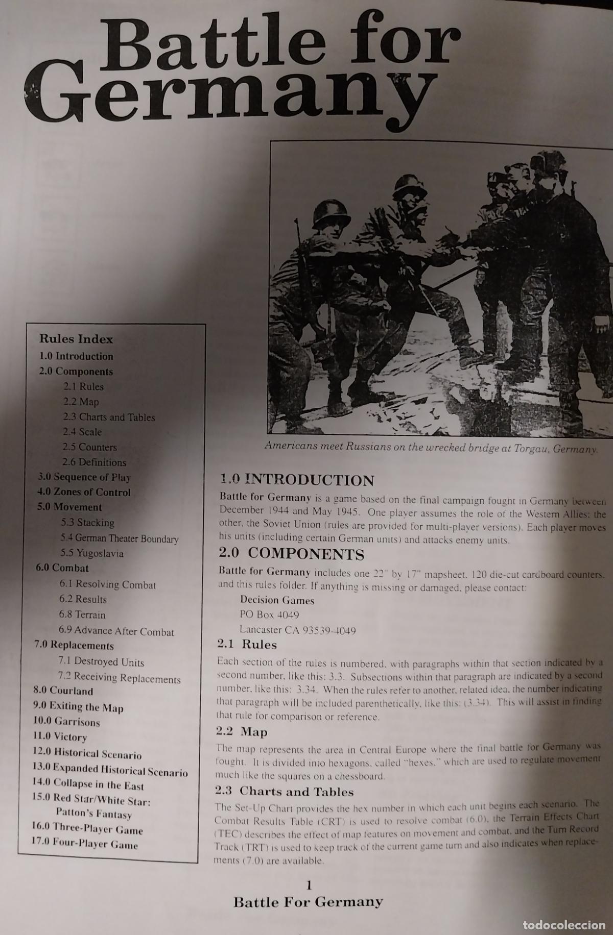 Juegos antiguos: wargame battle for germany - Foto 1