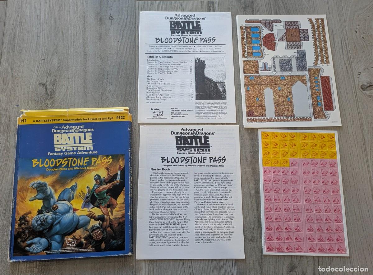 Juegos antiguos: H1 Bloodstone Pass para AD&D - Foto 3
