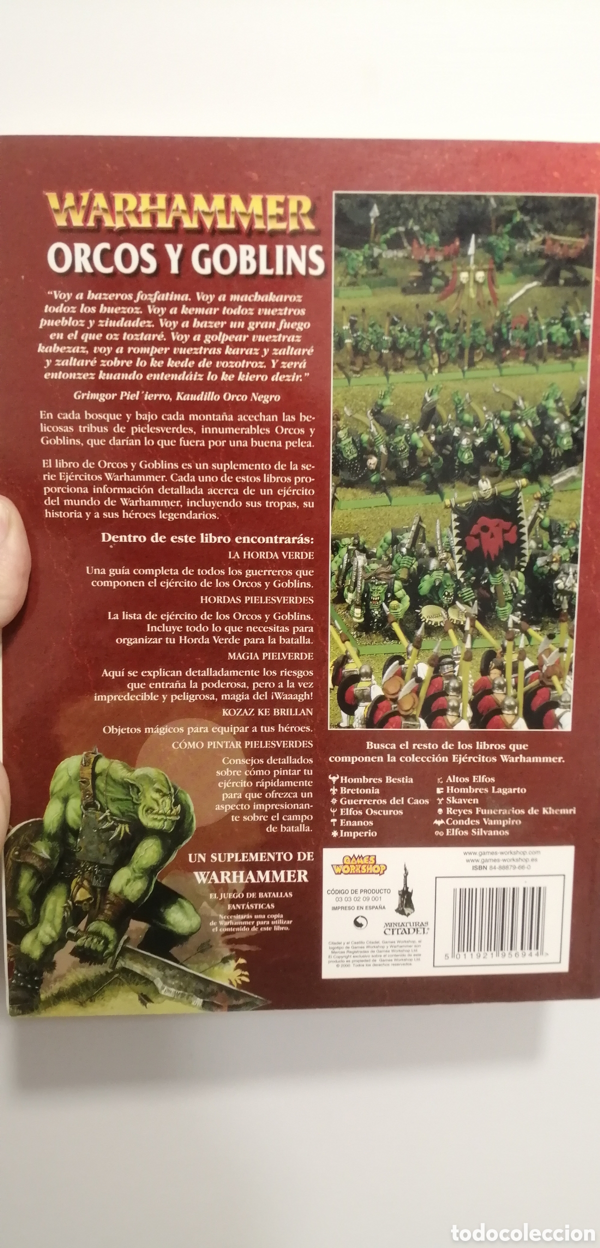 Juegos antiguos: Orcos y Goblins Warhammer Libro de rol Games Workshop 2004 - Foto 4