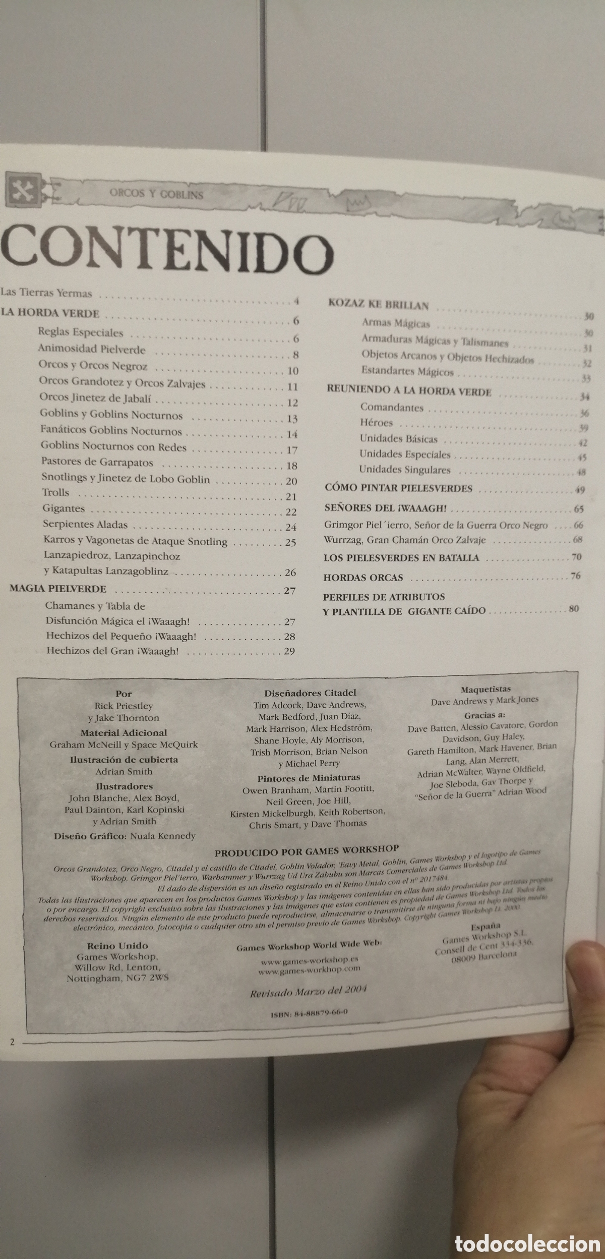 Juegos antiguos: Orcos y Goblins Warhammer Libro de rol Games Workshop 2004 - Foto 5