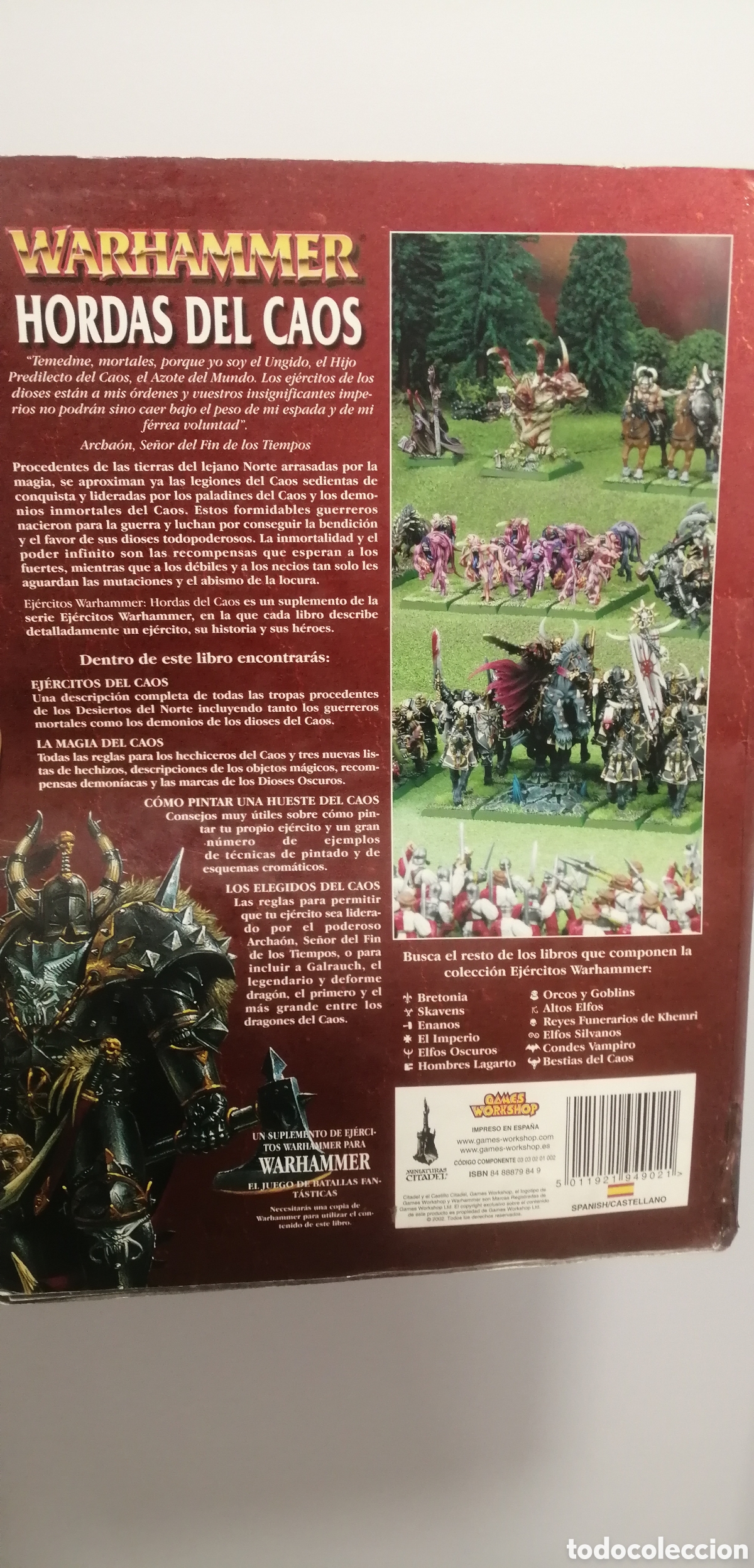 Juegos antiguos: Hordas del caos Ej&eacute;rcitos Rol Castellano Games Workshop - Foto 6