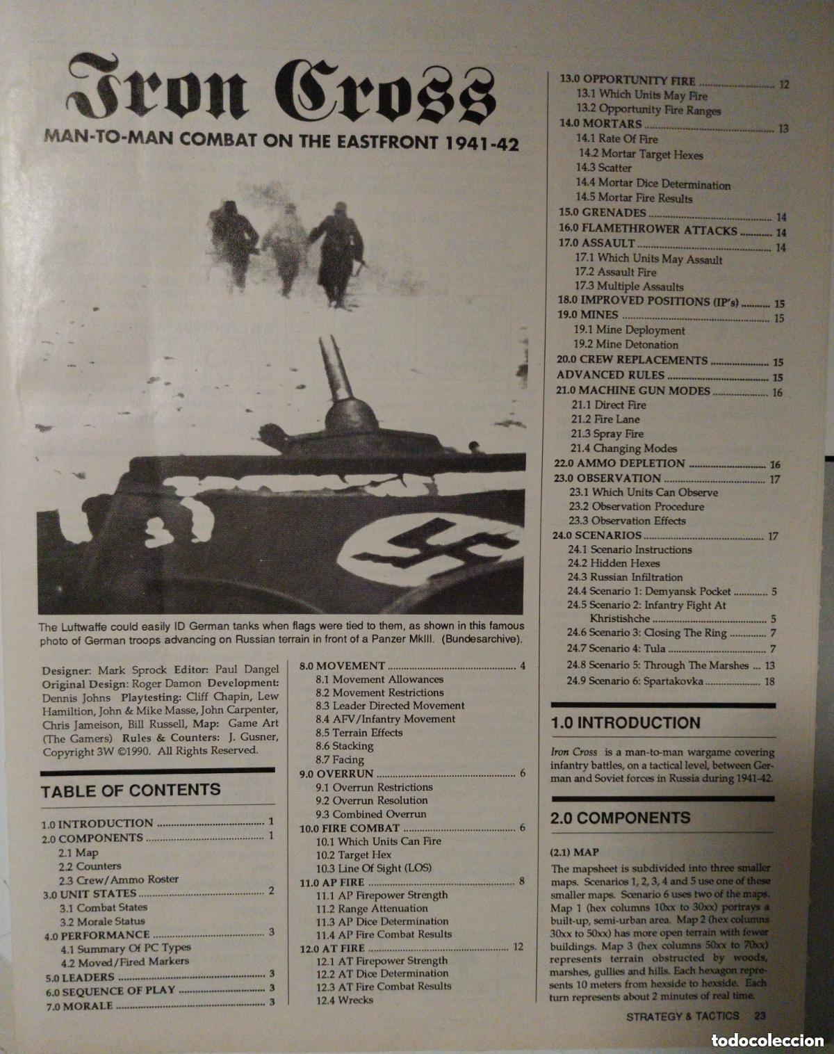 Juegos Antiguos: wargame iron cross. strategy and tactics