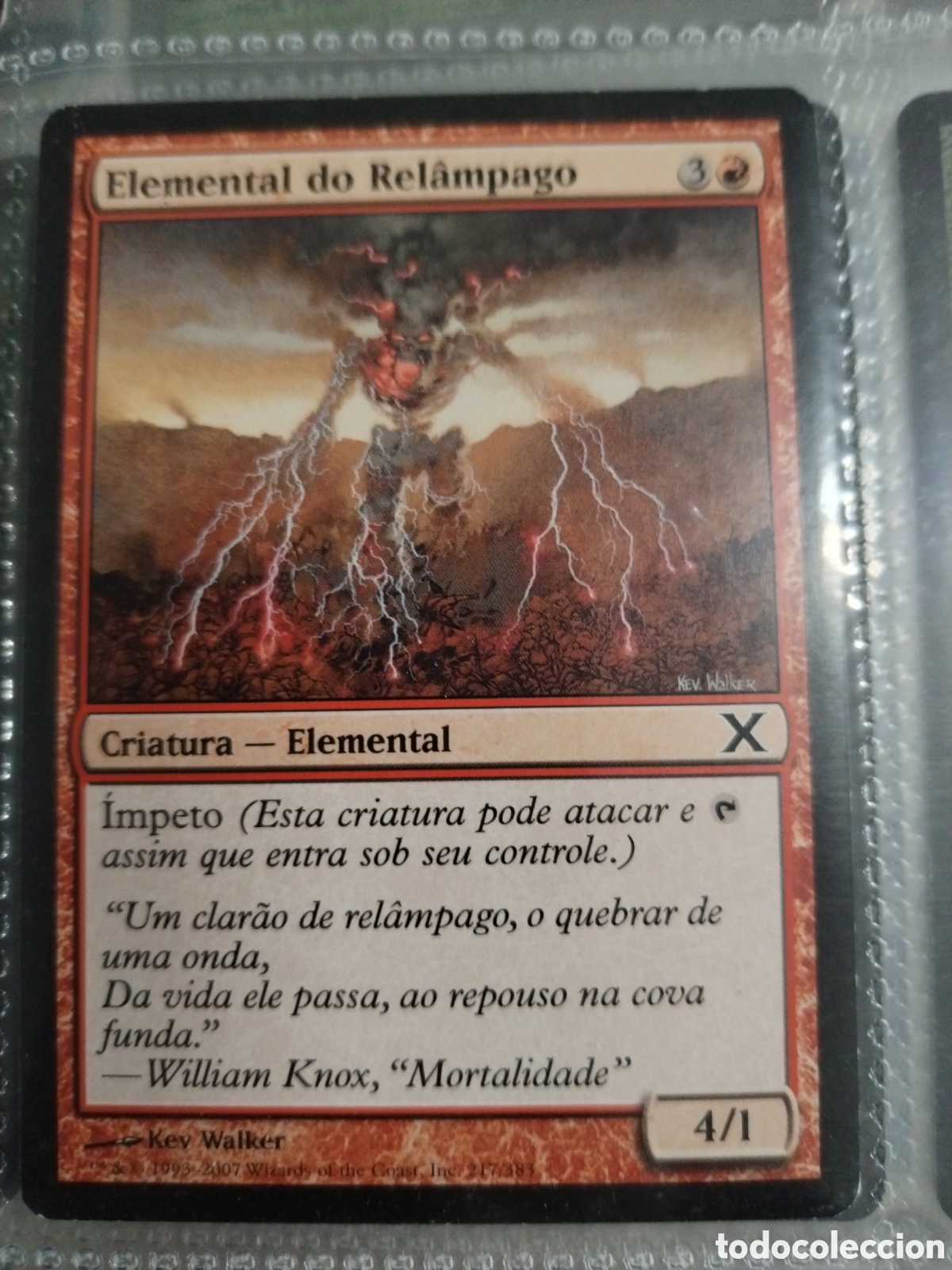 Juegos antiguos: Elemental de rayos. Magic the Gatering - Foto 1