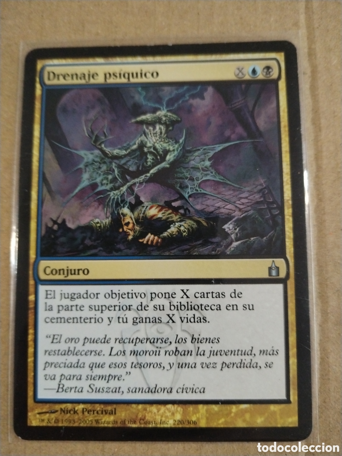 Juegos antiguos: Drenaje psiquico. MAGIC THE GATHERING. MTG. - Foto 1
