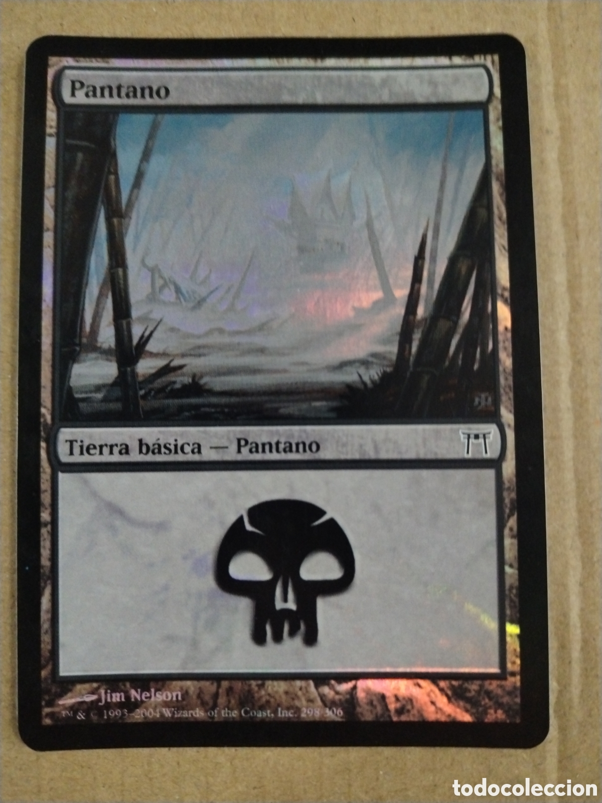 Juegos Antiguos: Pantano foil. MAGIC THE GATHERING. MTG.
