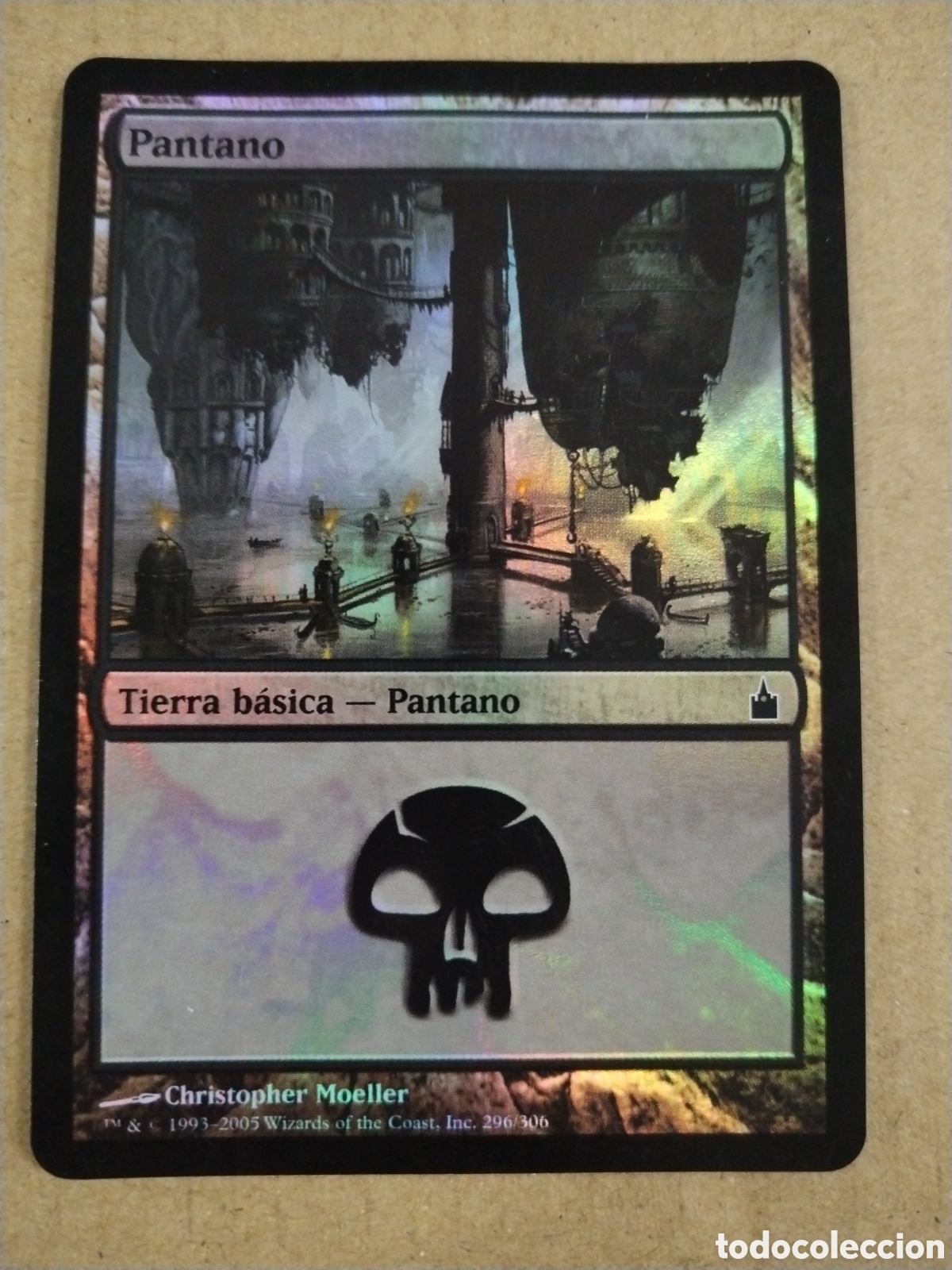 Juegos Antiguos: Pantano foil. MAGIC THE GATHERING. MTG.