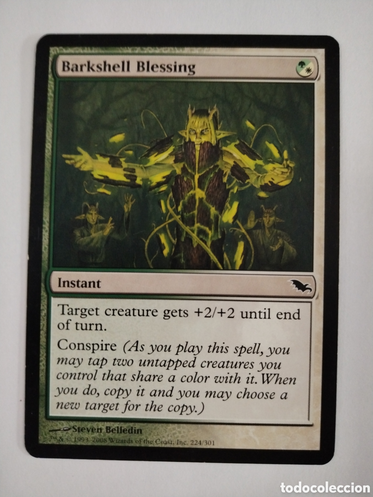 Juegos antiguos: Bendicion de cubrecorteza. MAGIC THE GATHERING. MTG. - Foto 1