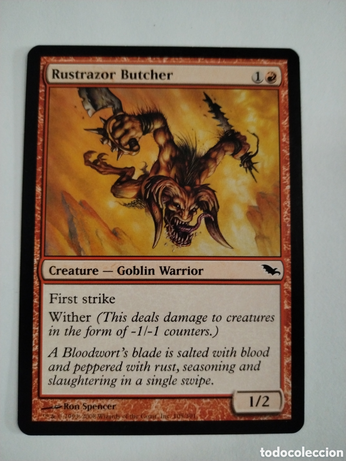 Juegos Antiguos: Carnicero filo oxidado. MAGIC THE GATHERING. MTG.