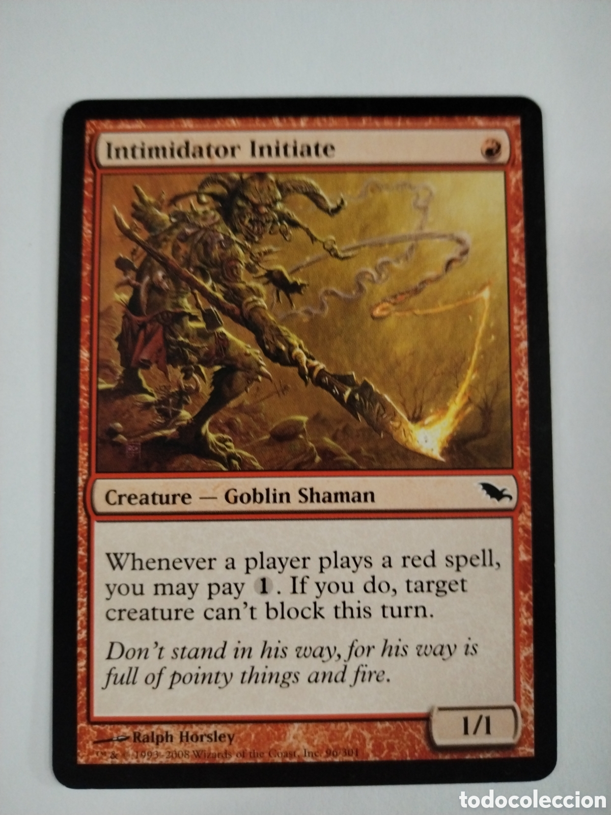 Juegos Antiguos: Iniciado amedrentador MAGIC THE GATHERING. MTG.