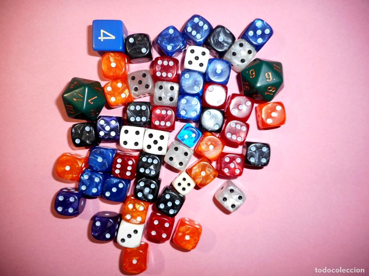Juegos antiguos: LOTE 52 DADOS ROL VARIADOS - Foto 1