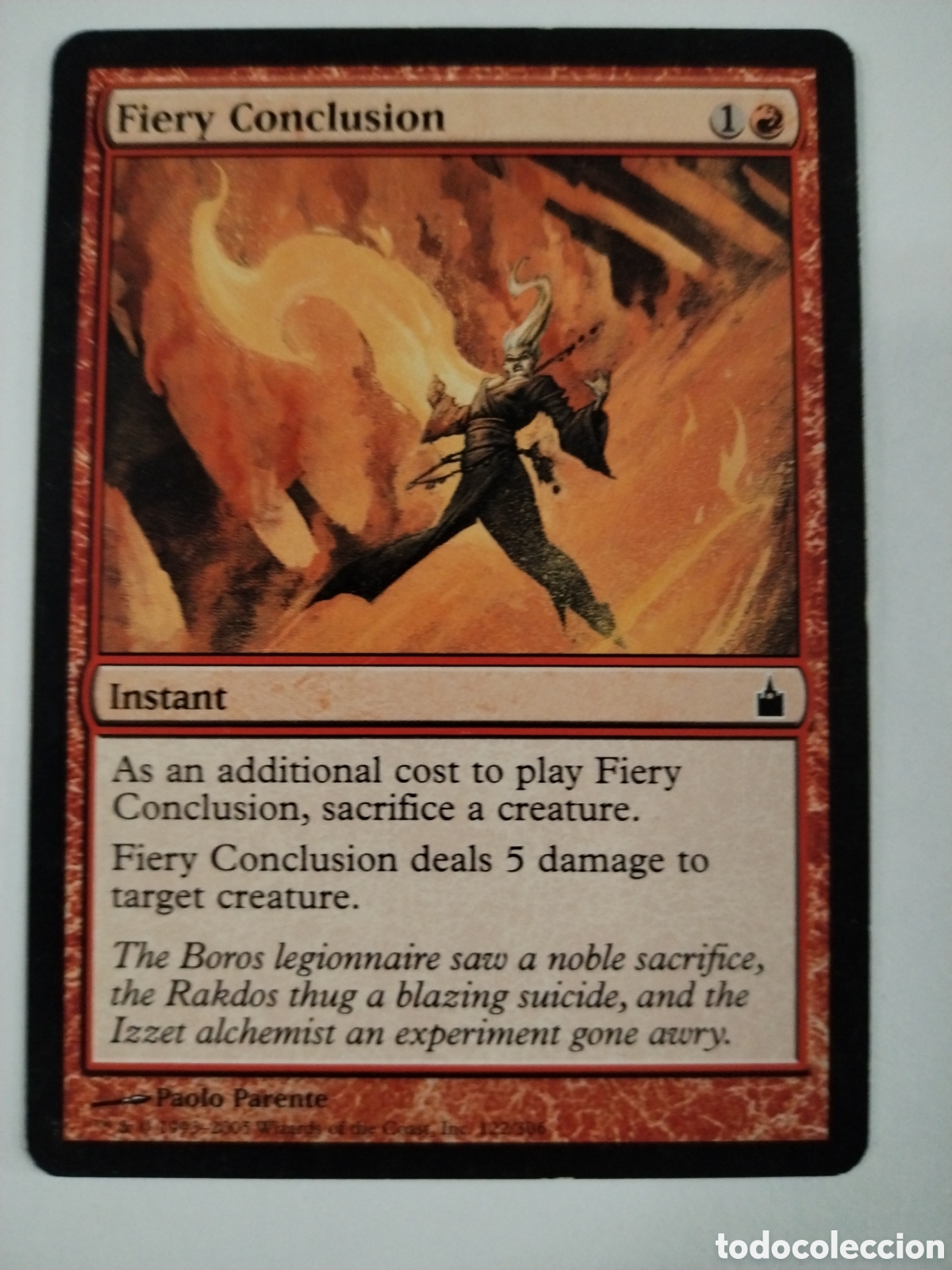 Juegos antiguos: Conclusion ardiente. MAGIC THE GATHERING. MTG. - Foto 1