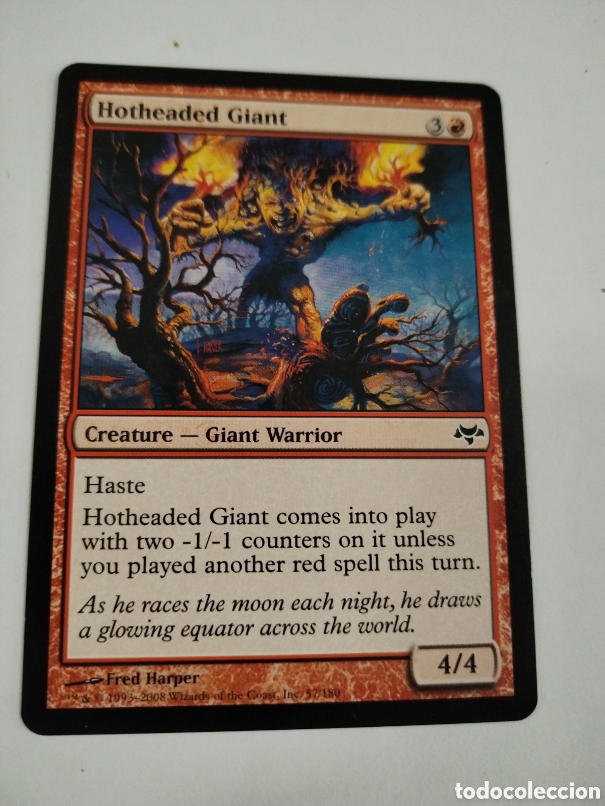 Juegos Antiguos: Gigante fogoso. MAGIC THE GATHERING. MTG.