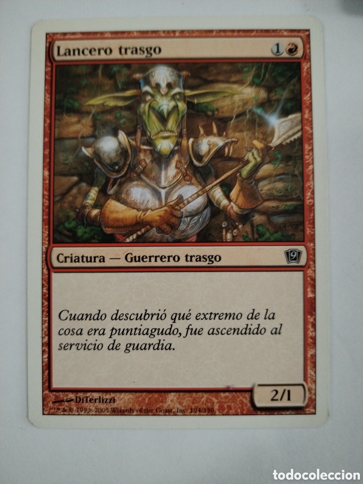 Juegos Antiguos: Lancero trasgo. MAGIC THE GATHERING. MTG.