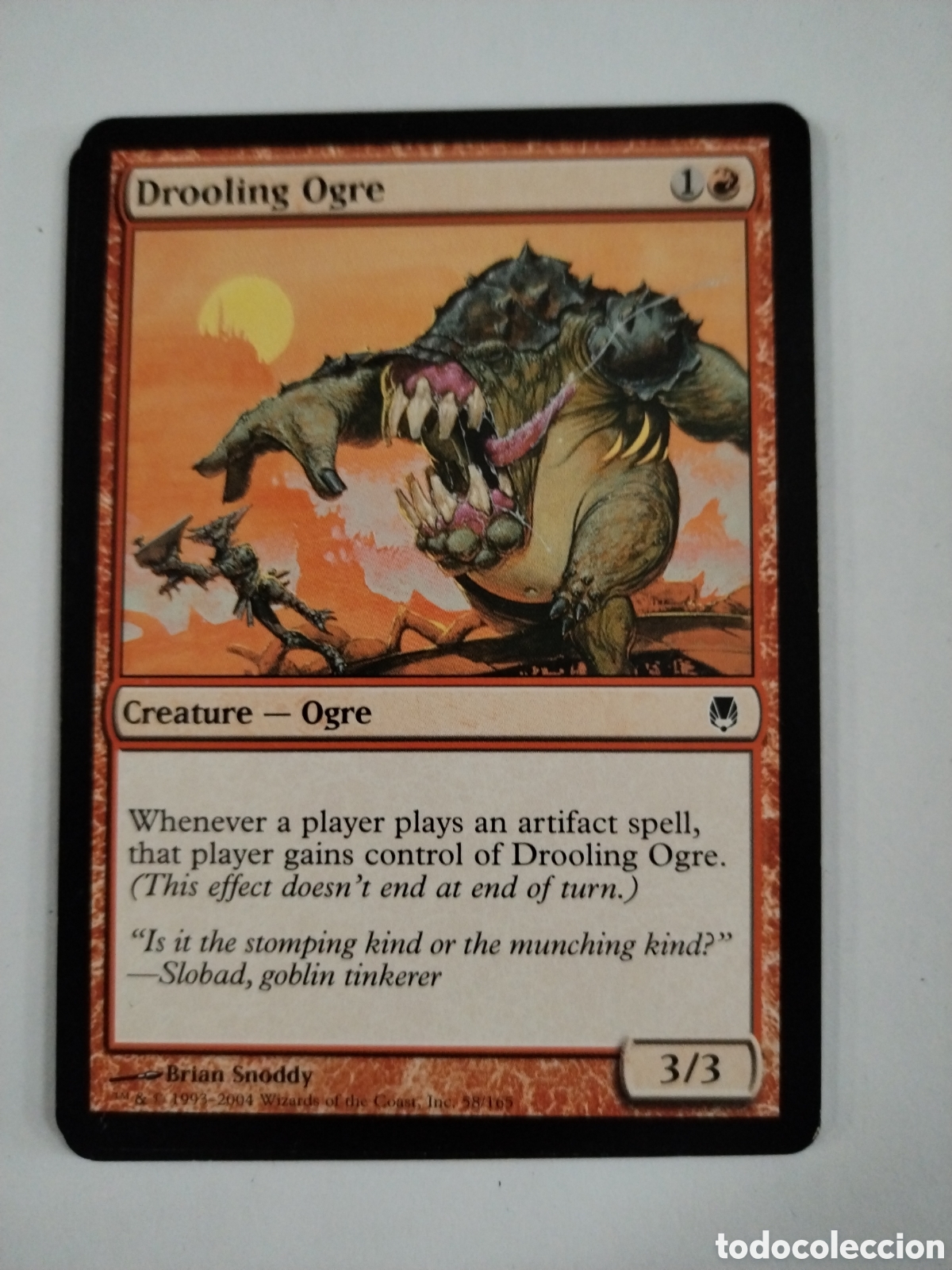 Juegos Antiguos: Ogro babeante. MAGIC THE GATHERING. MTG.