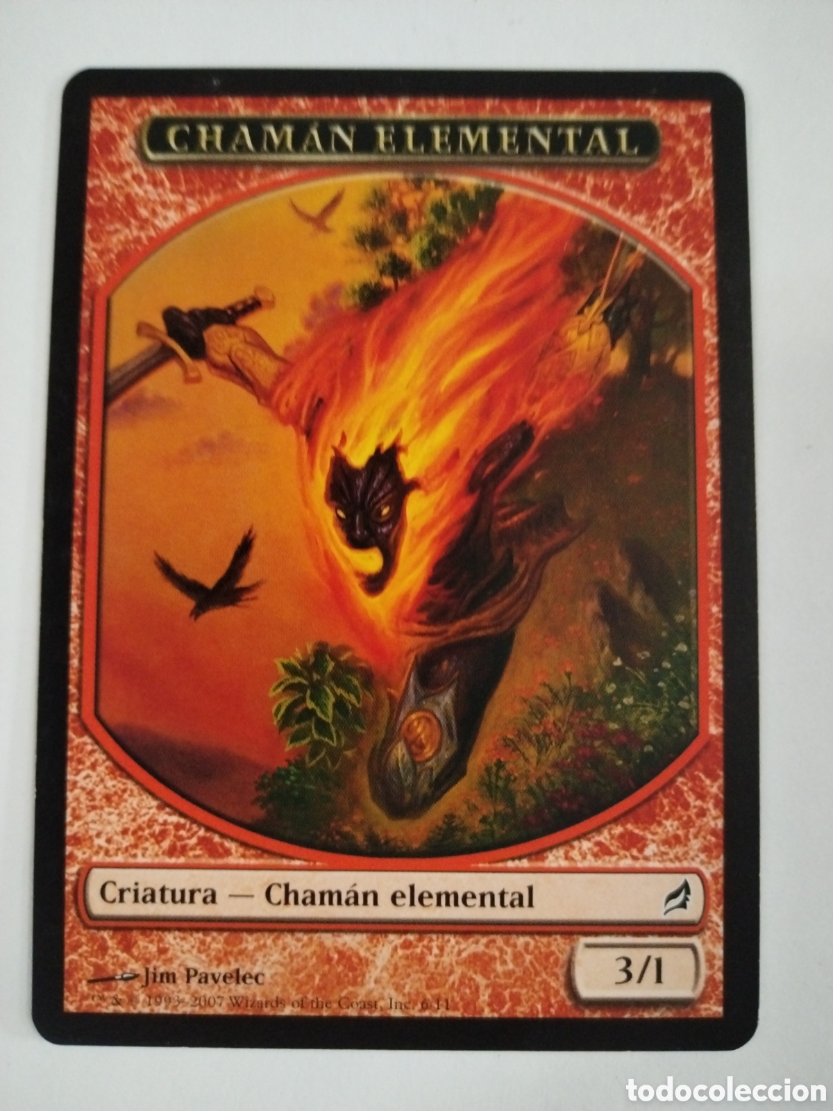 Juegos antiguos: Token Chaman Elemental. MAGIC THE GATHERING. MTG. - Foto 1
