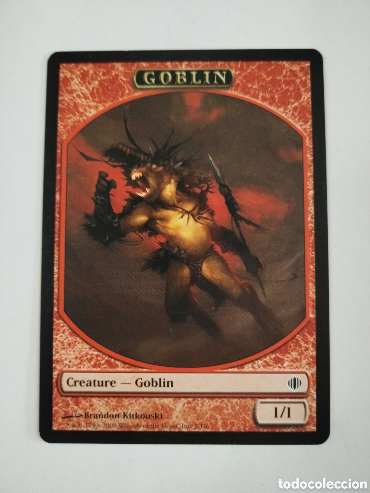 Juegos antiguos: Token Goblin. MAGIC THE GATHERING. MTG. - Foto 1