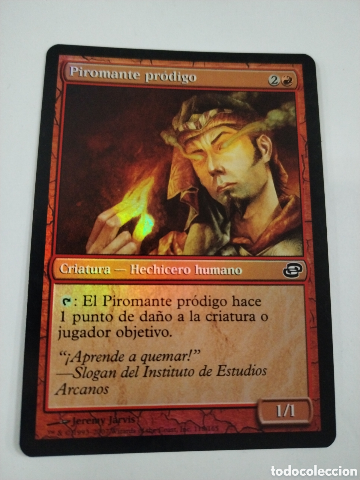 Juegos Antiguos: Piromante pr&oacute;digo Foil. MAGIC THE GATHERING. MTG.