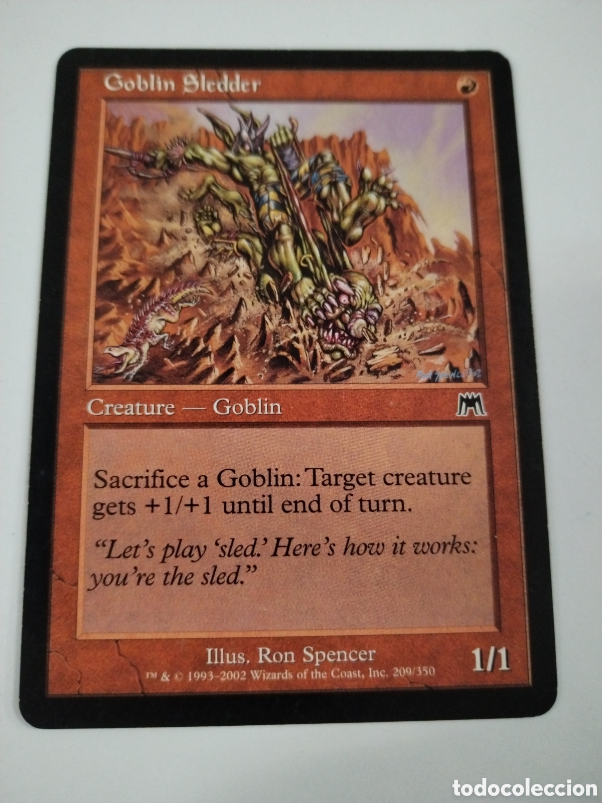 Juegos Antiguos: Trineo de trasgo. MAGIC THE GATHERING. MTG.