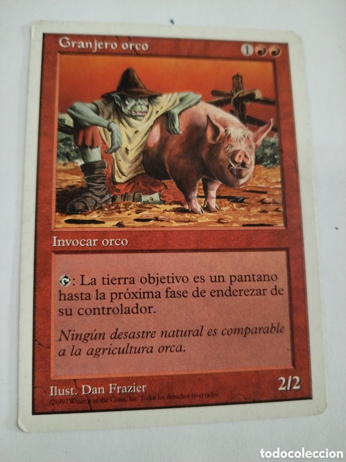Juegos antiguos: Granjero orco. MAGIC THE GATHERING. MTG. - Foto 1