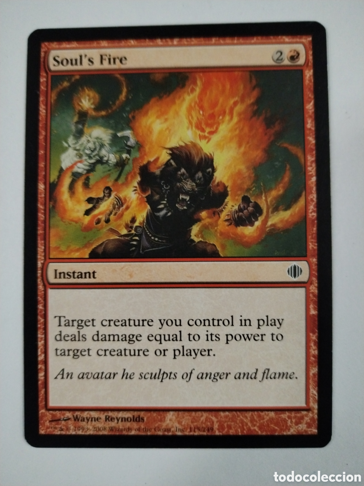 Juegos Antiguos: Fuego del alma. Soul&acute;s Fire MAGIC THE GATHERING. MTG.