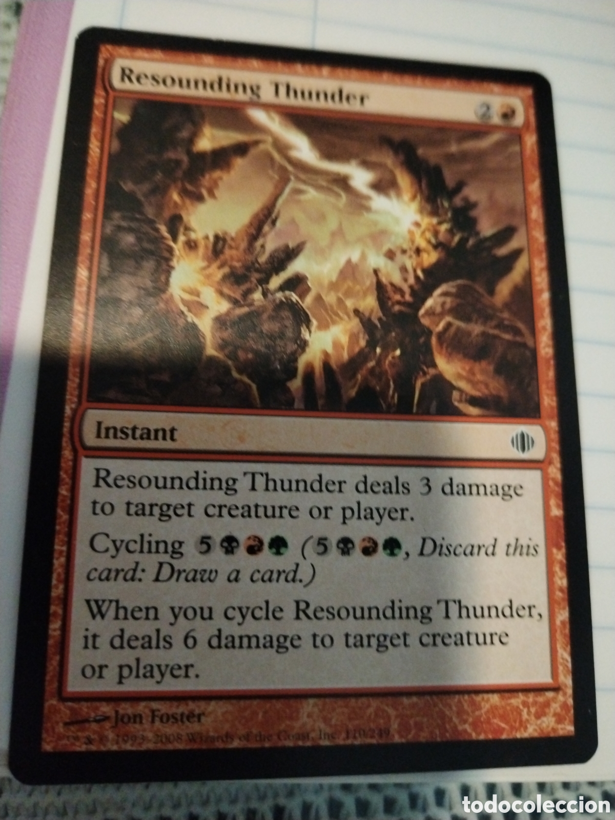 Juegos Antiguos: Trueno resonante. MAGIC THE GATHERING. MTG.