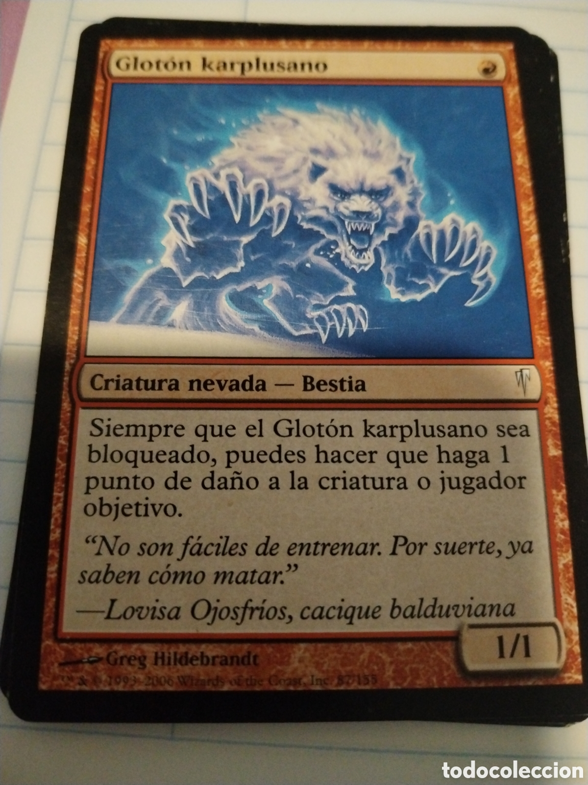 Juegos Antiguos: Glot&oacute;n karplusano. MAGIC THE GATHERING. MTG.