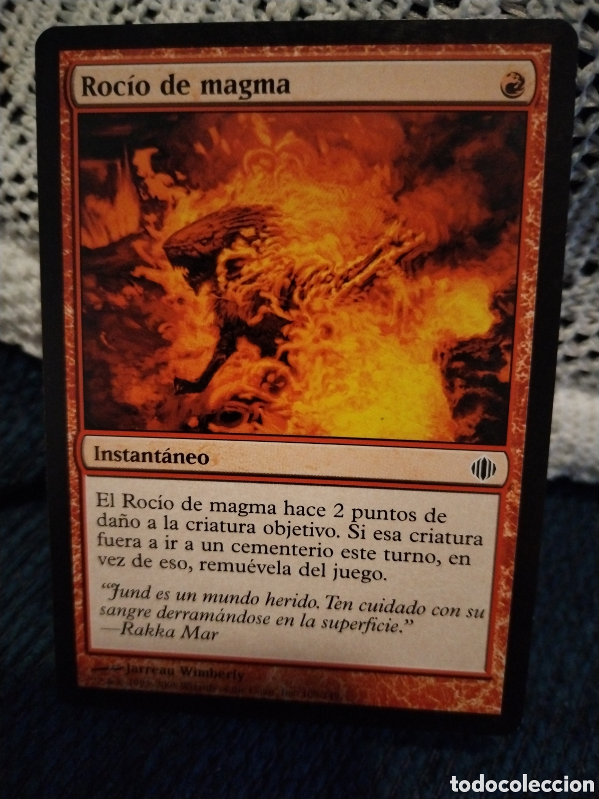 Juegos antiguos: Roc&iacute;o de magma. MAGIC THE GATHERING. MTG. - Foto 1