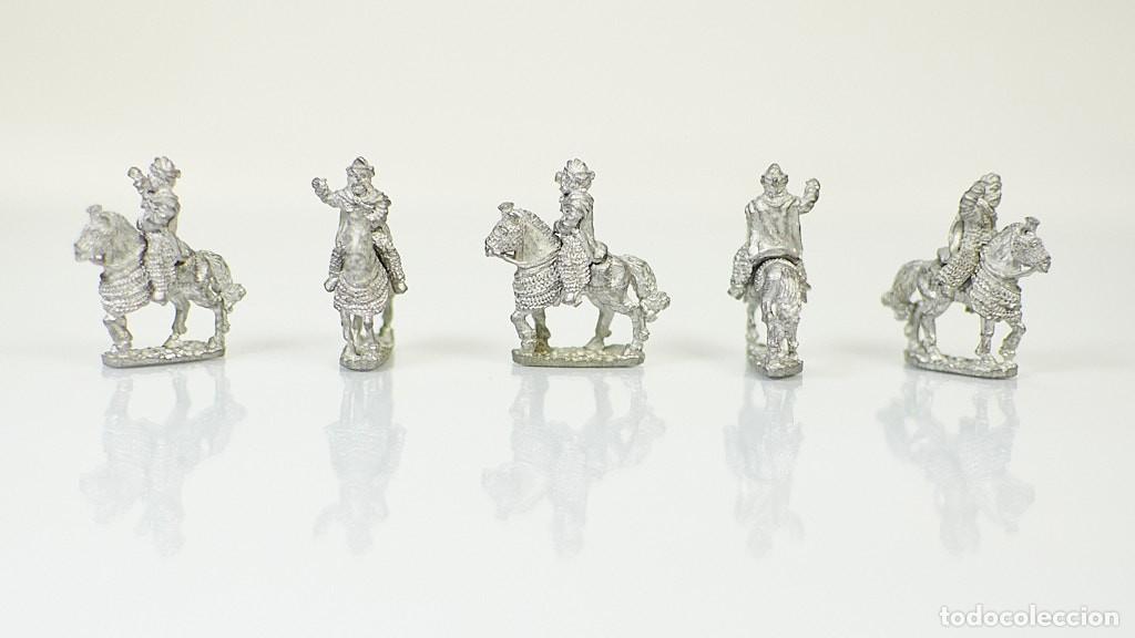 Giochi Antichi: Lote 10 Miniaturas Caballer&iacute;a Metal 25mm Rol 90s vintage wargames